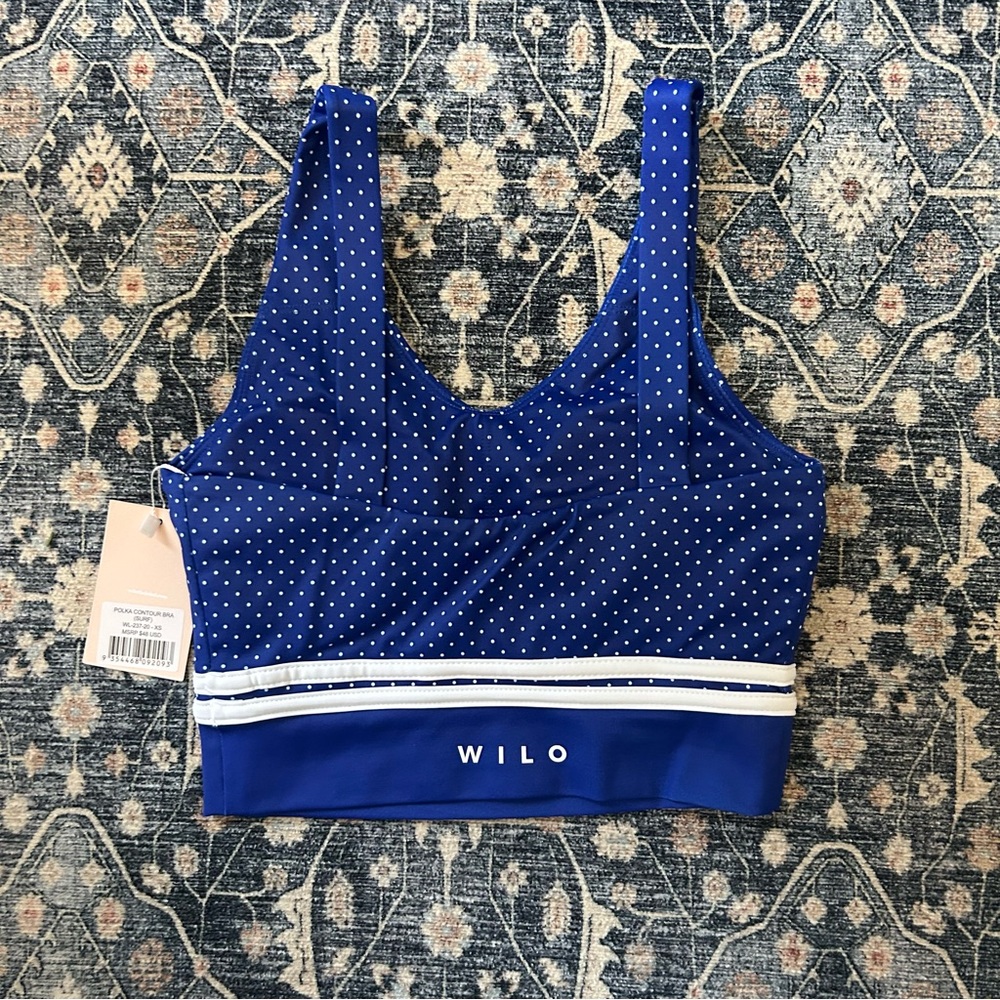 Wilo Polka Contour Bra (Color: Surf) - XS NEW! - Picture 3 of 3